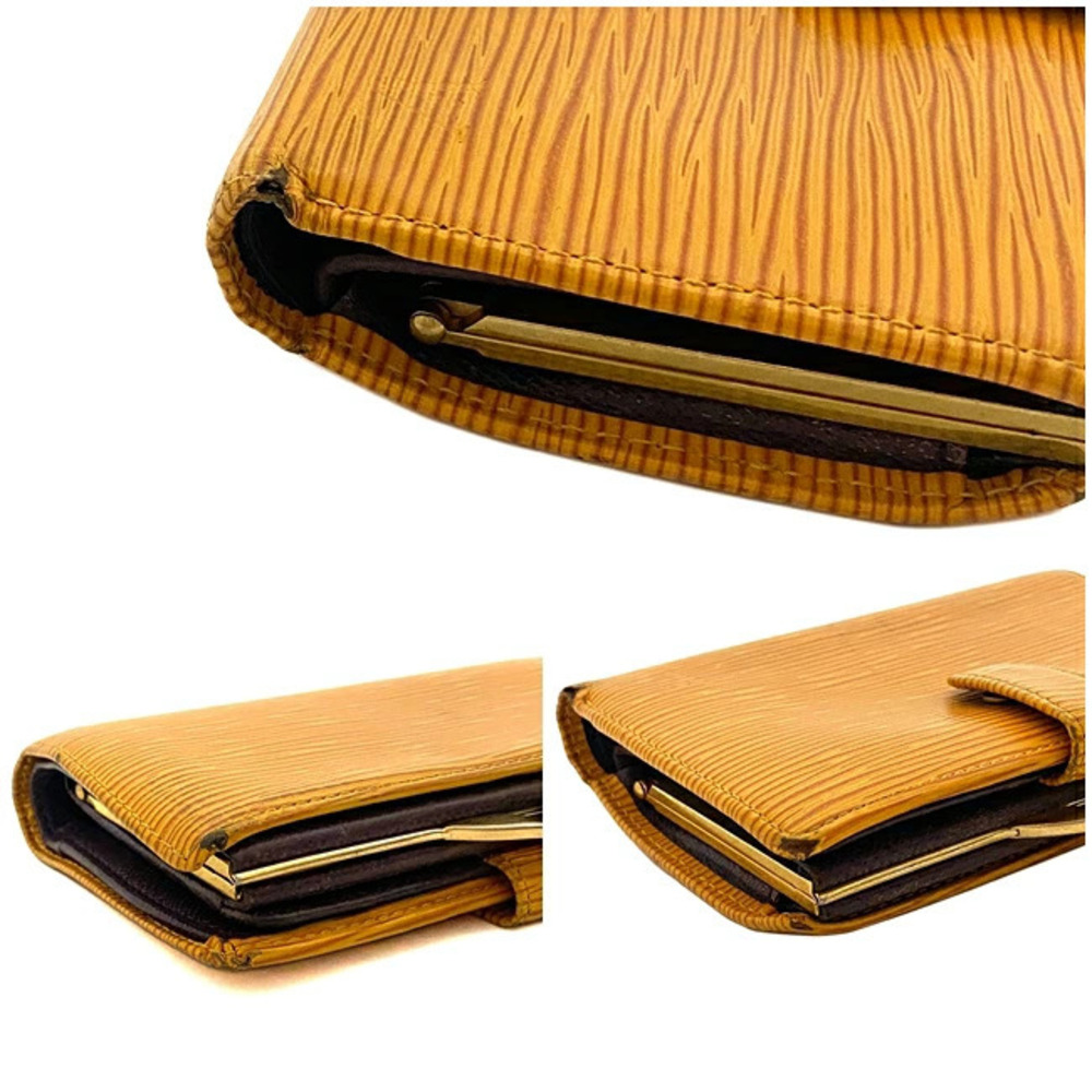 Louis Vuitton Portemonnaie Viennois Wallet Yellow Purple Tassili Epi Leather - Picture 6 of 9